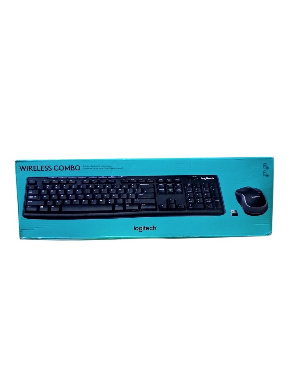 Logitech Black Wireless COMBO Keyboard and Mouse Set - New